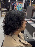 スパイラルパーマ/メンズボブ/