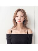 韓国風レイヤーロング×センターパートで大人美人ヘア♪