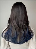 ロング顔周りレイヤー美髪韓国ヘア_ba430321