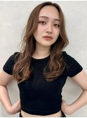 ロングレイヤー×アッシュグレー