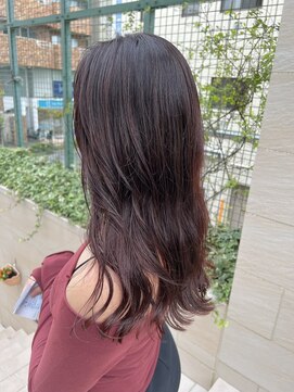 スタイル 成城学園前(STYLE) ブリーチなしカラー オレンジブラウン 透明感発色