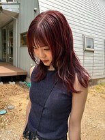 ヘアーコンセプト アイアイオ(HAIR CONCEPT iio) orange×bordeaux color