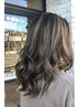 【白髪ぼかしにも】ハイライトorバレイヤージュ+フルカラー+カット ¥16500