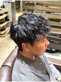 MEN’S HAIR/波巻ツイストスパイラル/フェザーパーマ/北堀江O