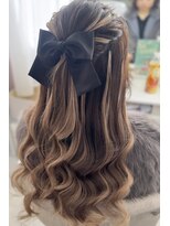 ミニルバイルルカ(minilu by LuLuca)&nbsp;エクステ＋ハーフアップ