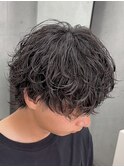 熊本メンズサロン シャドウパーマ 波巻きスパイラル
