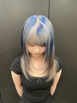 ヌル 原宿店(Null)&nbsp;オーダーメイド/kエアブリーチカラー/ルーツカラー/姫ウルフ