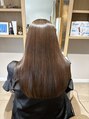 アルフレッド 桜本町店(alfRed)&nbsp;酸性ストレート＋GLTカラー　回数を重ねてここまでツヤツヤに