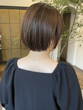 ヘアーアイスカルテット(HAIR ICI QUARTET) 春◎透明感オリーブボブ×小顔カット20代30代