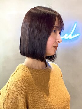 ロンドアジュール 横浜(Lond azur) 大人ガーリー/レイヤーショート/ボブ/20代30代縮毛矯正/横浜