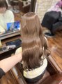 シャル 町田(shalu) ブリーチなしWカラー ヘーゼルベージュ