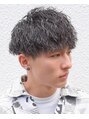 フリーク バーバーショップ 都島店(FREAK BARBER SHOP)&nbsp;ショートマッシュ×縦落ちツイストスパイラルパーマ【都島】