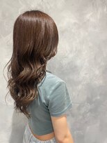 アース 常盤平店(HAIR & MAKE EARTH)&nbsp;【茶髪×ゆる巻き】柔らかさと艶感が魅力の大人可愛いスタイル♪