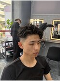 色気ある長め極道パーマ