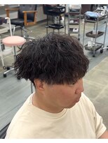 グリードヘアー(greed hair) 刈り上げマッシュ/ツイストスパイラルパーマ