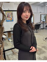 ソーソー(SoSo)&nbsp;前髪モカブラウン×レイヤースタイル3.7