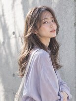 ドット ヘアー(dot.hair) シアーウェーブ / 韓国風レイヤー / ひし形ロング