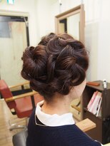 ヘアサロン ハリコット(Hair Salon Haricot)&nbsp;編み込みアレンジシニヨン風
