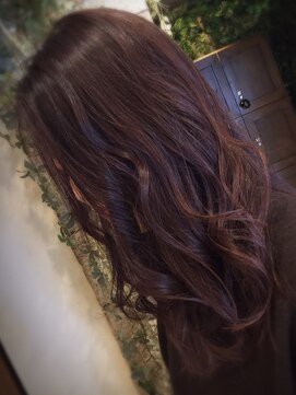 ラックスビー スカイ 大阪梅田店(LUXBE SKY) ワンサイドピンクブラウン byMIKI【LUXBE梅田店】