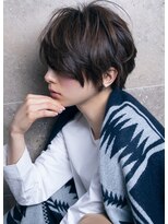 エル(LE)&nbsp;ワンレンクラシカル斜めバングボルドー