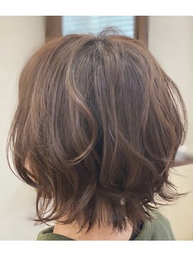 ウルフボブナチュラルパーマ