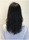 ブルベ冬★自毛風暗髪透明感カラー