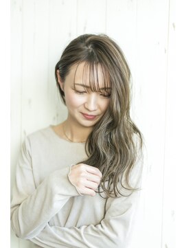 ネイビー(hair salon NAVY) 極細スペシャルハイライト/Aラインの大人ラフスタイル