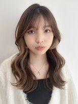20,30代☆韓国風シースルー前髪×インナーカラー