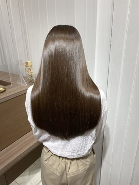 キュア 表参道(CURE) 黒髪/グレージュカラー/ココアベージュ/ヘルシーロング[表参道]