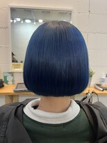 アルート 町田店(aroot) ダブルカラー　ネイビーボブ