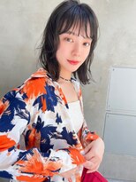 ロイジー(roijir)&nbsp;表参道roijir　顔周りレイヤー×暗髪ヘア