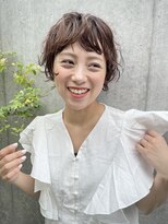 ユノ(juno) マッシュショートのニュアンスパーマスタイル☆