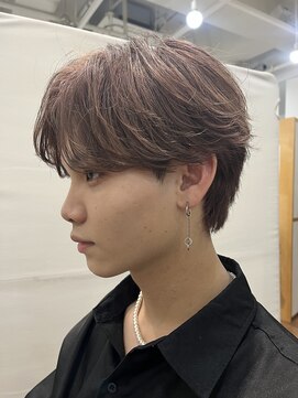 オーシャントーキョー ウエスト 心斎橋(OCEAN TOKYO WEST) 韓国カルマシースルーマッシュウルフコンマ ベージュ