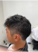 パーマ+メンズカット