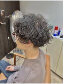 波巻きパーマ