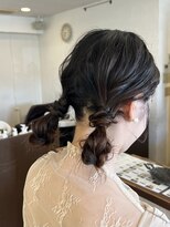 ヘアー ミュゼ 柱店(HAIR Musee) お呼ばれアレンジ/ツイン団子/ふわふわアレンジ