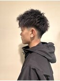 波打ちショートツイストパーマ