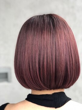 ヘアーデザイン ディードット ウル(D. ulu) ピンク×ミニボブ=No,1モテヘアー