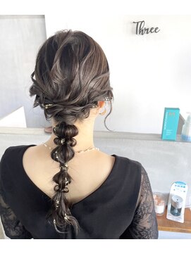 スリー(Three) 【Three萩原/大分/miya】可愛すぎる結婚式お呼ばれスタイル