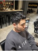 アップバンク刈り上げスタイル