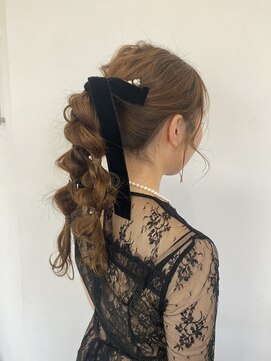 グレースバイハピネス(grace by happiness) グレージュカラー/ヘアセット/ヘアアレンジ/編みおろし/編み込み