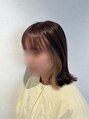 ヴィヴァーク 拝島駅前店(vivarc) イヤリングカラーボブ、インナーカラーで作るベージュカラー◎