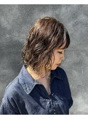 ミディアム パーマスタイル