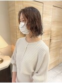 ミディアムボブにパーマを！