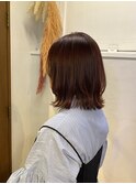 red brown♪/レイヤーボブ/外ハネ/抜け感/暖色カラー