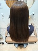 シフォンベージュ／髪質改善カラー