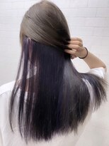 ユニカ 宇都宮(yunica)&nbsp;グレージュ/ラベンダーカラー/インナーカラー/艶ロング