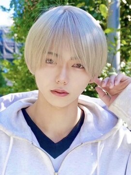 ナチュラル 渋谷(NATURAL) ラウンドマッシュ/縮毛矯正/ダブルカラー/フェザーパーマ