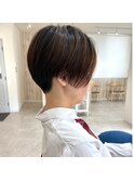ハンサムショート/ダークブルー/平塚ショート/刈り上げショート