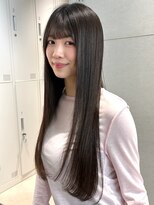 トリッカ シブヤ(TRICCA SHIBUYA)&nbsp;ロングレイヤー/ツヤ髪/ストレートヘア/髪質改善/縮毛矯正顔周り